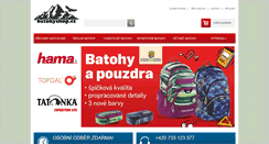 Desktop Screenshot of batohyshop.cz