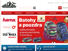 Tablet Screenshot of batohyshop.cz